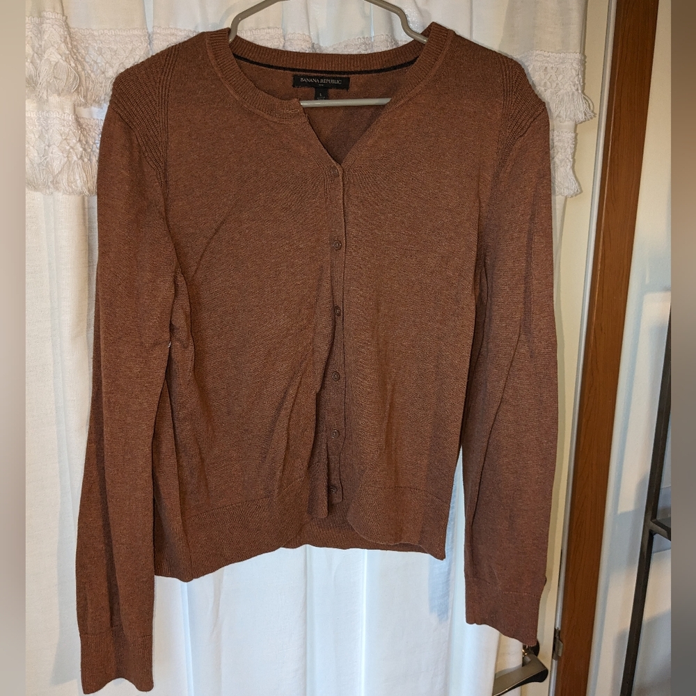 Banana Republic button-up sweater